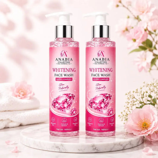 Anabia Whitening Face Wash Duo Pack (160ml each) – Glow Complex Formula