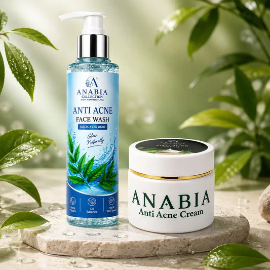 Anabia Anti Acne Skincare Bundle – Face Wash & Acne Cream Combo